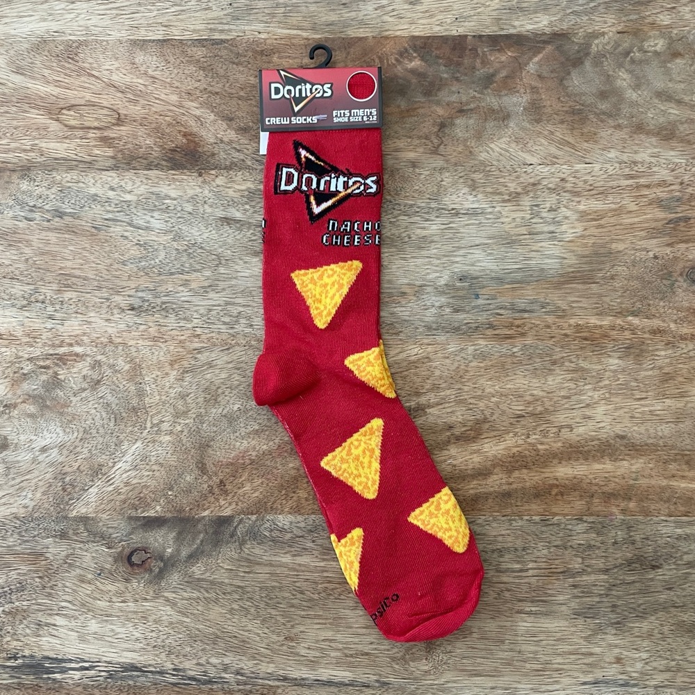 5/$20 NEW Adult Nacho Cheese Doritos Novelty Socks